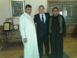 وزير الرياضة ومعه أبو صندوق وسبيته 