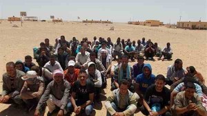 صورة أرشفيفية لمتسللين إلى ليبيا